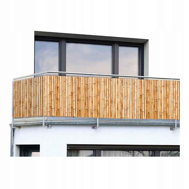 Kryt na balkon a oplocení Balkonový 5 m x 85 cm s páskami Maximex Bambus