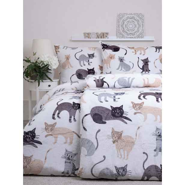 MKLuzkoviny.cz Povlečení mikroplyš Exclusive - Kočičky - 140 × 200 cm - 70 x 90 cm
