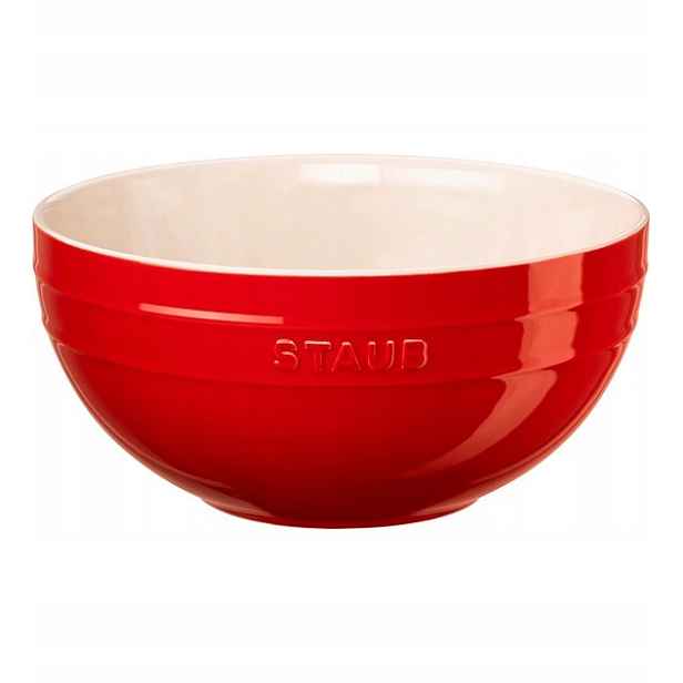 Staub Serving keramická miska kulatá 24 cm 3,2 l červená