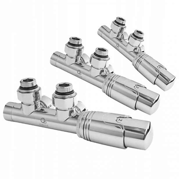 Termostatický Set 1/2" Kombinovaný Úhlový Chrom Diamond