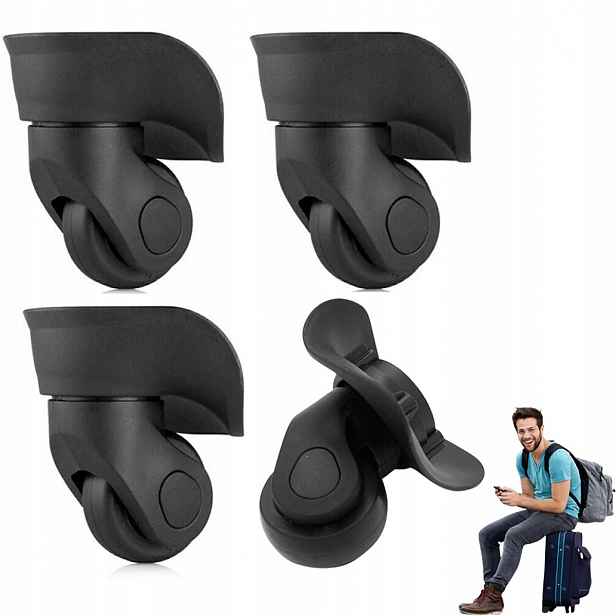 Tichá Kolečka 360° Univerzální Dvojitá Ložiska Kufru Tašky Diy