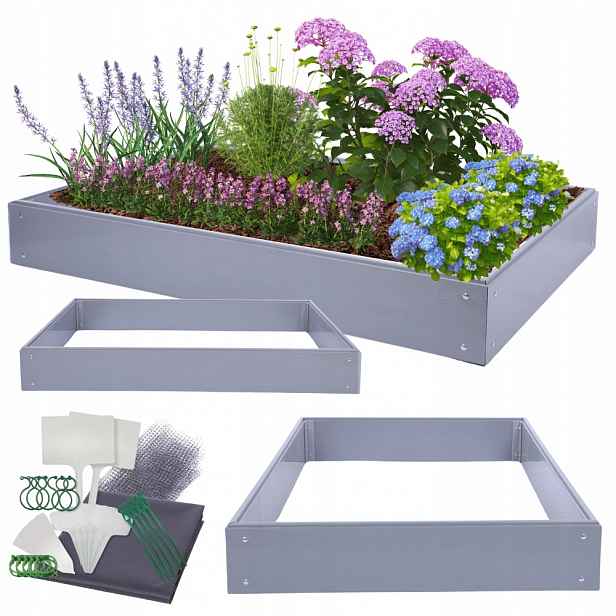 Zeleninová Zahrada z Pvc, vyvýšený záhon, box na zeleninu, 20 x 140 x 1
