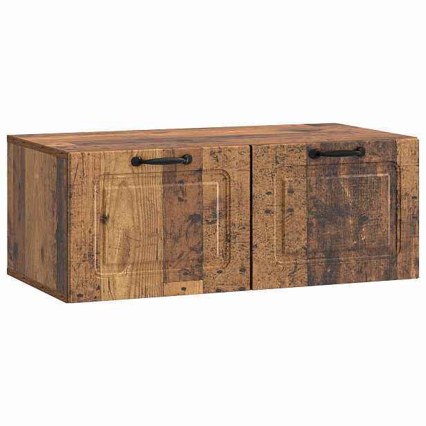 vidaXL Nástěnná TV skříň Nástěnný Staré dřevo 78,5 x 41 x 30 cm