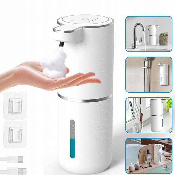 Automatický bezdotykový dávkovač tekutého mýdla a šamponu 380 ml dávkovač