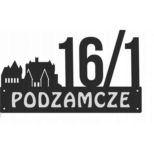 Číslo Na Dům 60 cm Tabule Adresa Ocel 2 mm Grafika 89