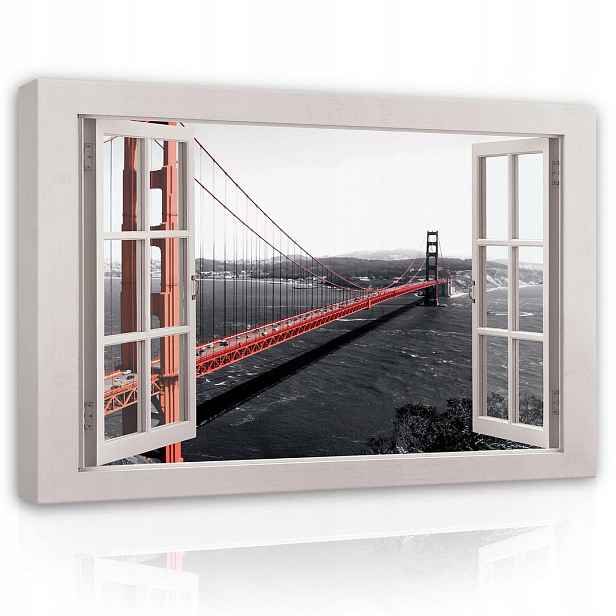 Obraz 120x80 Most Golden Gate San Francisco město panoramatický pohled