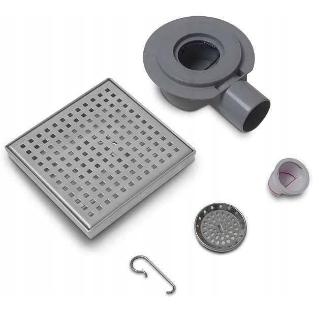 Sprchový odtok Sprchová mřížka 150 x 150 mm Inox Ocel Kartáčovaná