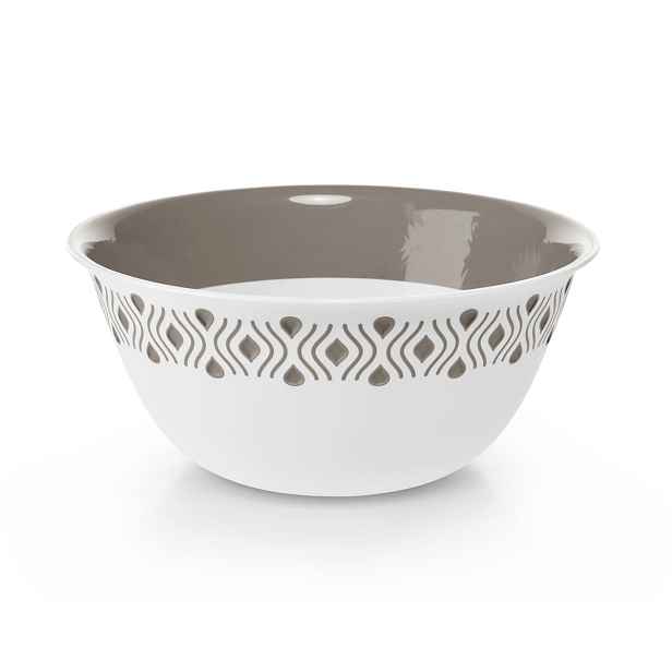 STEFANPLAST Tosca 55100 Plastová miska průměr 29 cm, bílá/světle šedá