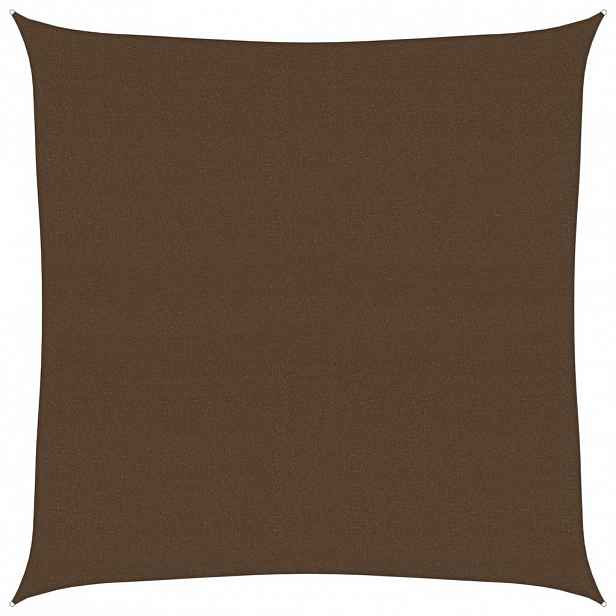 vidaXL Stínící plachta 160 g/m² hnědá 7 x 7 m HDPE