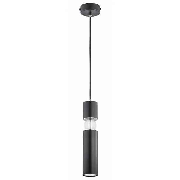 Závěsná lampa černá tuba 1xgu10 15w Foster Alfa
