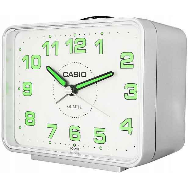 Analogový Budík S Hodinami Casio TQ-218-8EF – Sada S Baterií Box