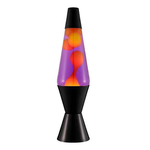 Pohyblivá Lampa Fialová Pohyblivá Kapalina Černá Základna 14 Palců