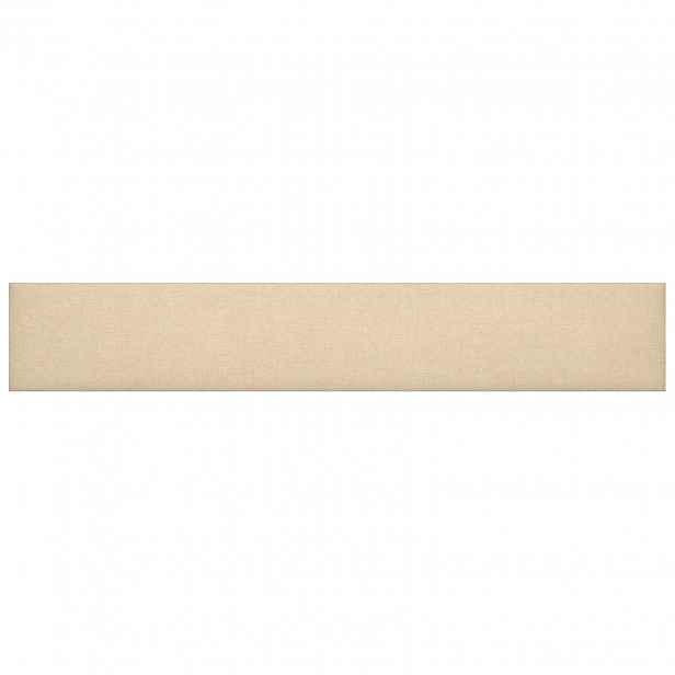 vidaXL Nástěnný čelník 12 ks 90 x 15 cm Krémová textil