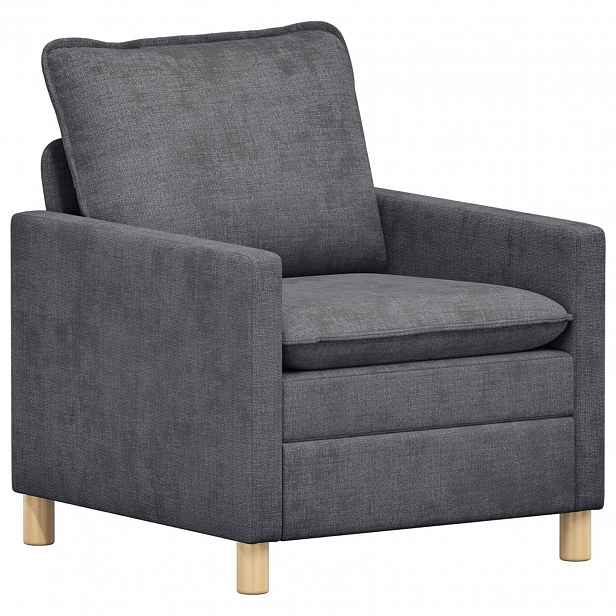 vidaXL Pohovka Tmavě šedá 76 x 81 x 87,5 cm Polyester