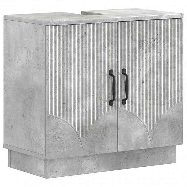 vidaXL Skříňka pod umyvadlo HOORN Betonově šedá 59,5 x 31,5 x 56 cm