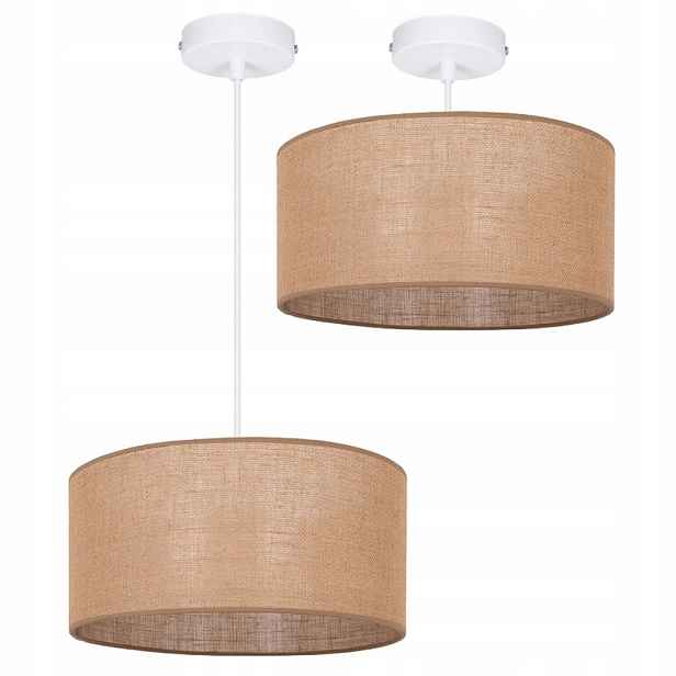 Závěsná Lampa 1PL Stropní Stínidlo Juta 30 CM