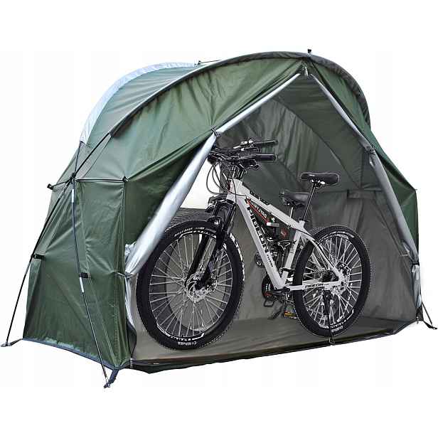 Stan pro 2-3 kola cyklistický pavilon voděodolný Zelený 210D