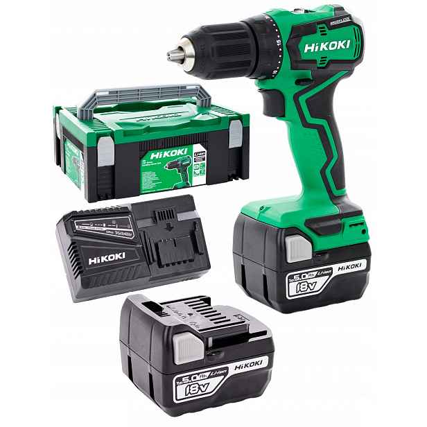 18V 2x5Ah Příklep Aku Šroubovák 2 rychlosti HiKOKI DV18DD Wpz