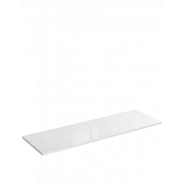 Koupelnová deska 120 cm bílý lesk (CAPRI WHITE 892 FSC)