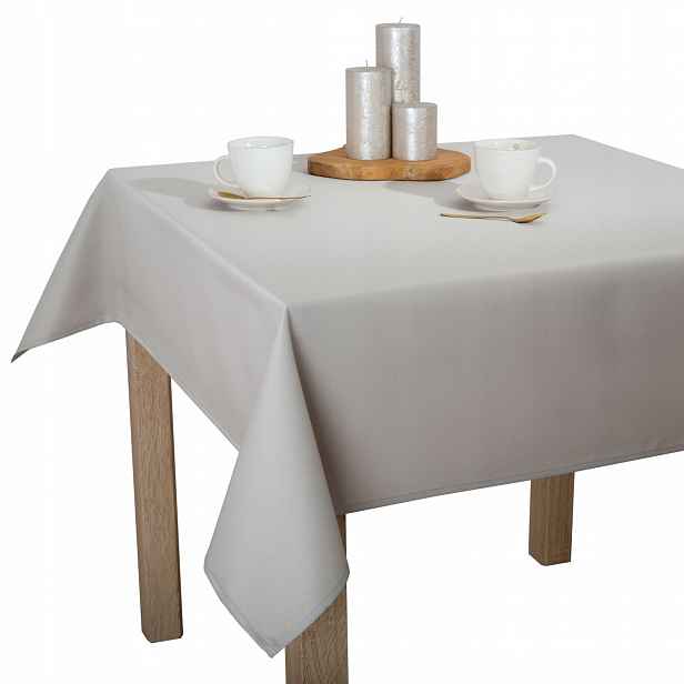 Šitý ubrus odolný proti skvrnám H200 Šedý 130 x 160 cm Express