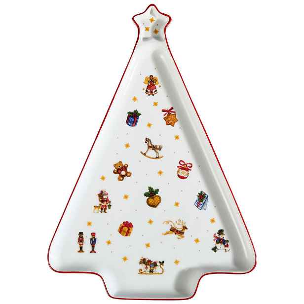 X-Mas SERVÍROVACÍ PODNOS, keramika, 36/25,3/2,1 cm