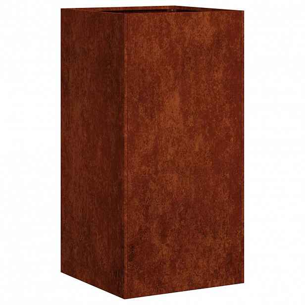 vidaXL Truhlík Rusty 40x40x80 cm Zvětralá ocel