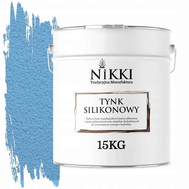 Silikonová Fasádní Omítka Modrá F116 15KG Beránek Granulace 1.5mm