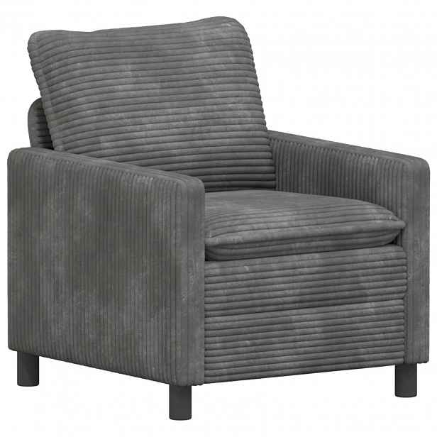 vidaXL Pohovka Světle šedá 76 x 81 x 87,5 cm Polyester