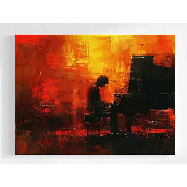 Plakát Klavír Pianista Hudba Koncert Nálada 100x75