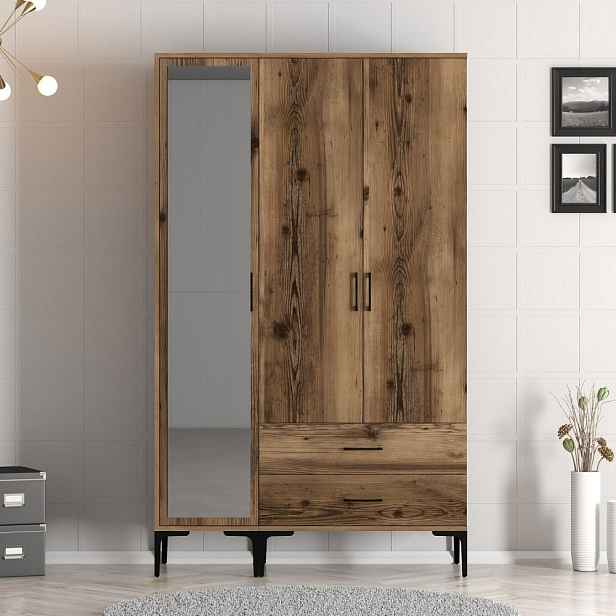 Šatní skříň Kumsal RT - Walnut