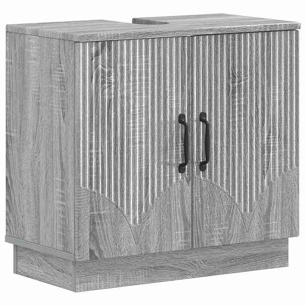 vidaXL Skříňka pod umyvadlo HOORN Šedý Sonoma 59,5 x 31,5 x 56 cm
