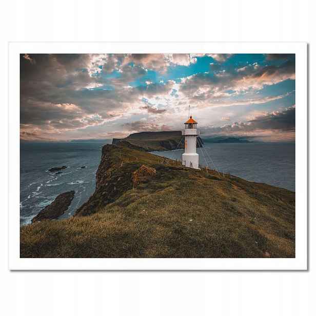 Plakáty v rámu 40x30 Maják na Mykines