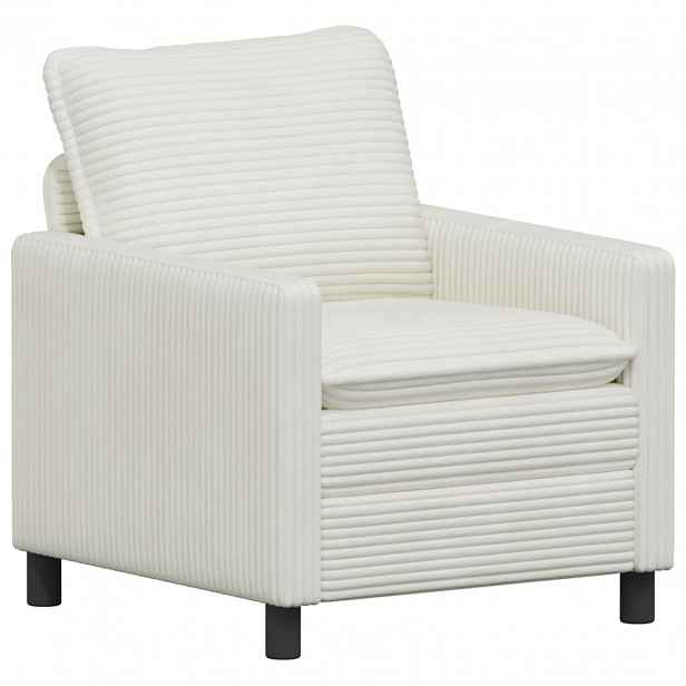 vidaXL Pohovka Krémová 76 x 81 x 87,5 cm Polyester