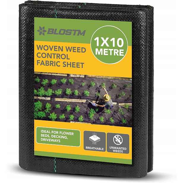 Agrotextilie mulčovací (proti plevelům) černá 100 x 1000 cm 1 g/m²