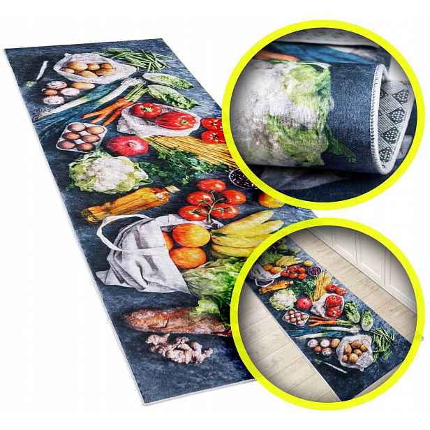 Koberec Běhoun Do Kuchyně Protiskluzový Koberec Měkký Kuchyňský Koberec 60X200