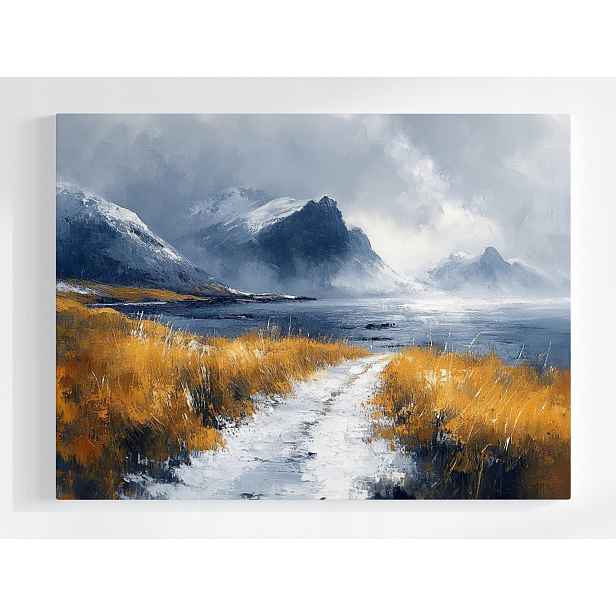 Plakát Skandinávie Norsko Island Hory Zátoka 100x75