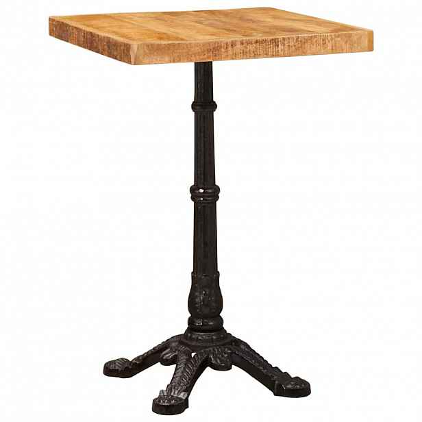 vidaXL Bistro stolek 50 x 50 x 76 cm Masivní mangové dřevo Hnědá