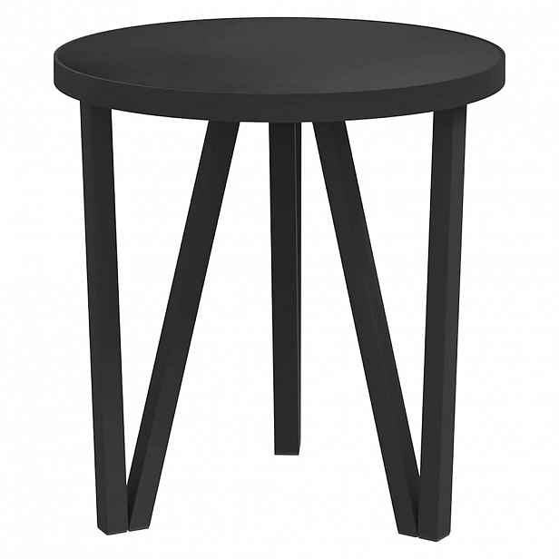 vidaXL Čajový stolek černý Ø 35 cm MDF