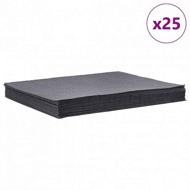 vidaXL Olejové absorpční podložky 25 ks šedé 40x50 cm