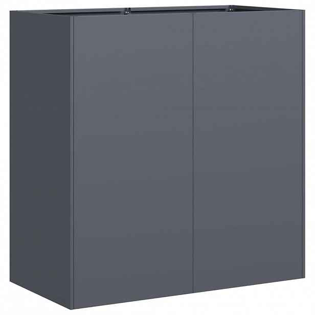 vidaXL Truhlík antracitový 80x40x80 cm ocel válcovaná za studena