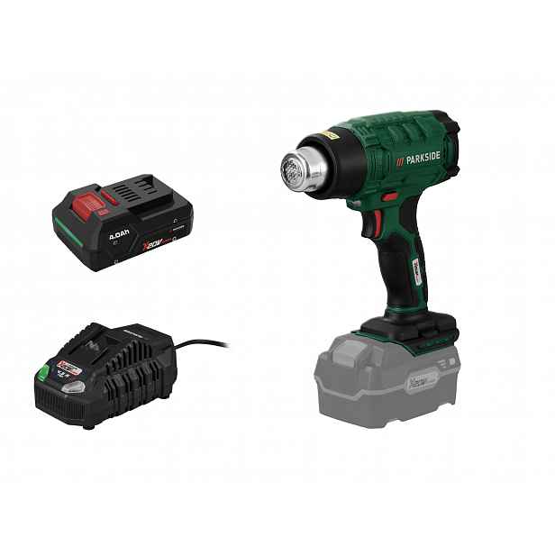 Parkside® Aku horkovzdušná pistole Phlga 20-Li C2, Smart 4 Ah
