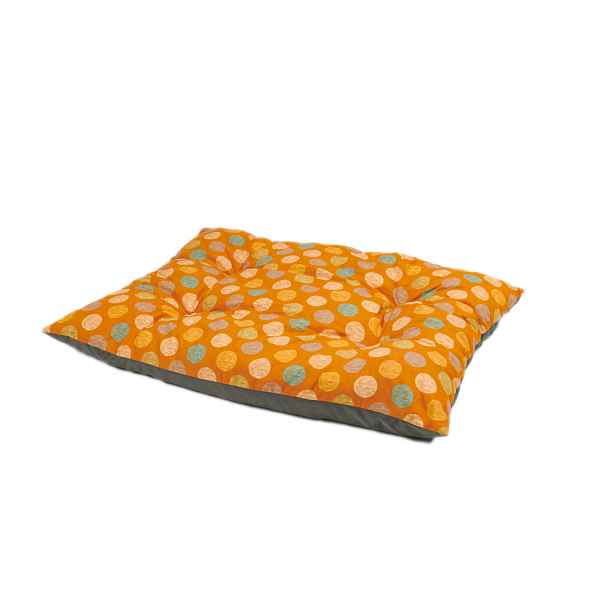 TOP Multifunkční polštář velikost S 52x42 - Oranžová kolečka/Šedý