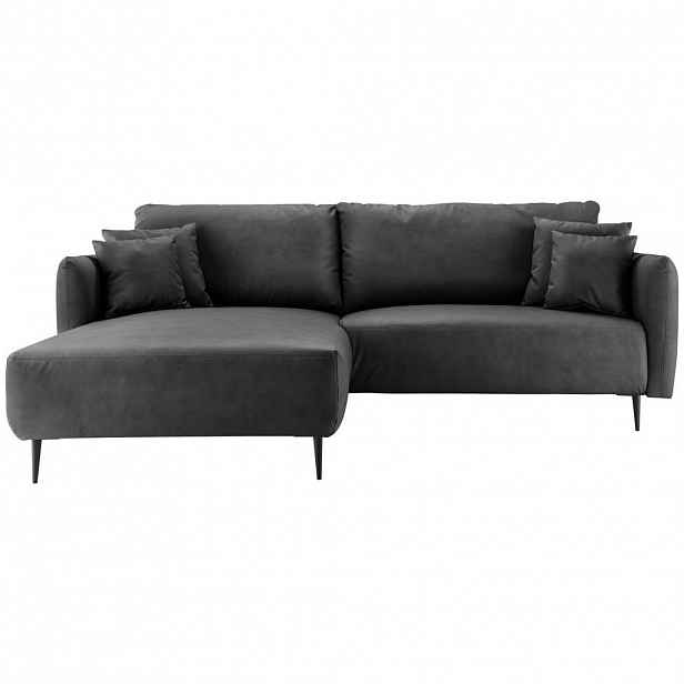 Livetastic ROHOVÁ SEDAČKA, textil, černá
