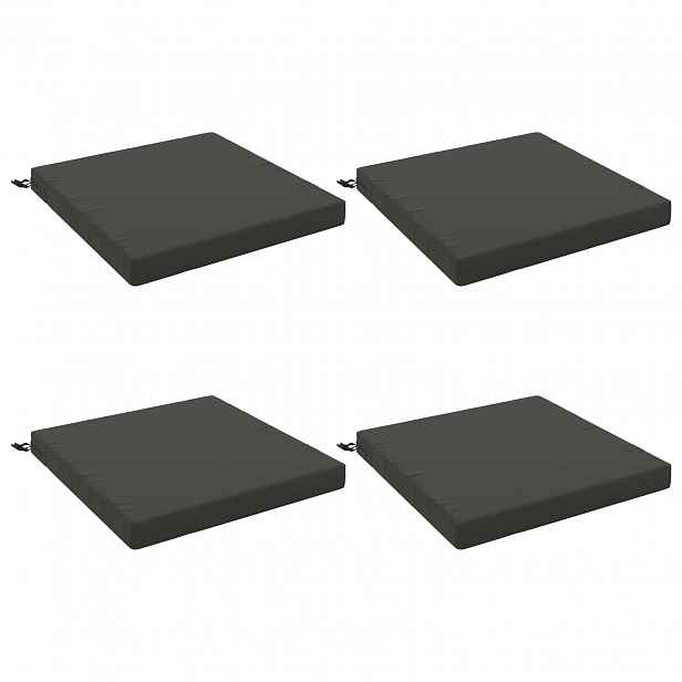 vidaXL Polstry ve 4 kusech SOEST 4 ks 100% polyester Antracitová