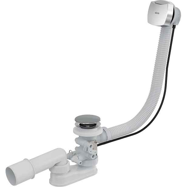 Sifon pro hydromasážní vany Alca A566-112122-120 plast chrom-lesk velká zátka