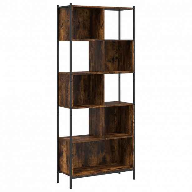 vidaXL Knihovna kouřový dub 72 x 28 x 172 cm kompozitní dřevo