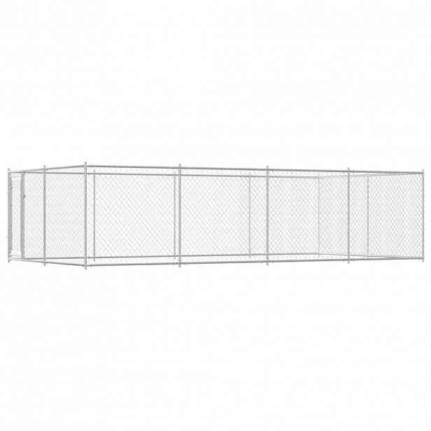 vidaXL Venkovní psí kotec 7,6 x 3,8 x 1,9 m
