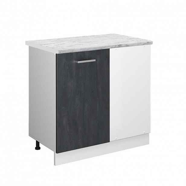 Vicco ROHOVÁ SKŘÍŇKA R-Line Černý beton 86 cm PD Mramor