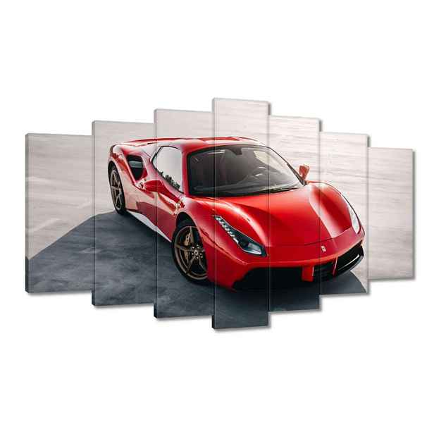 Obrazy 140x80 Červené Ferrari Střela