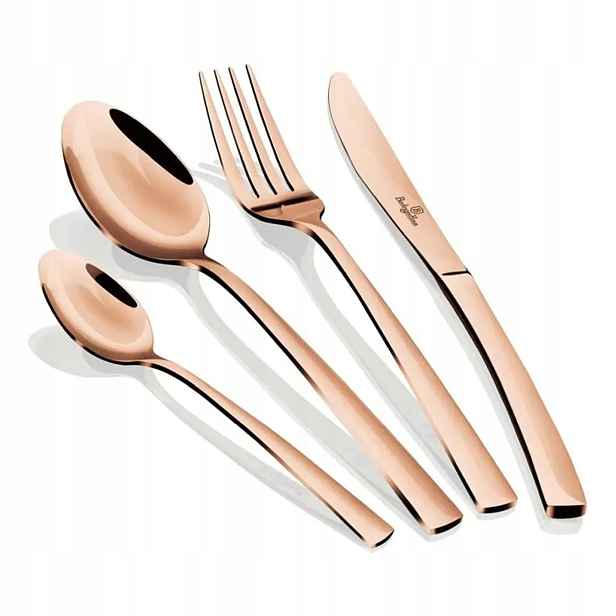 Berlingerhaus Rosegold Metallic Line Sada příborů nerez mirror, 16 ks